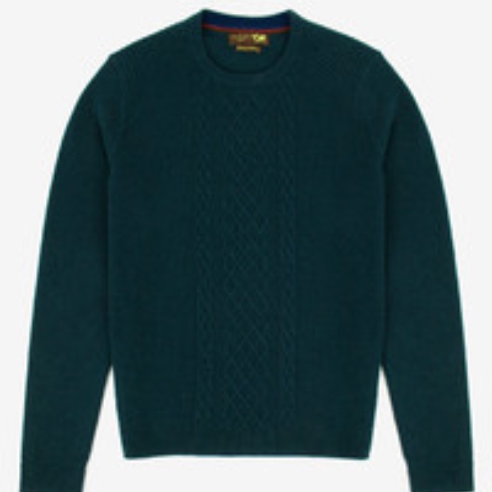 Jarrow Fine Cable Knit Sweater Ted Baker Cashmere sweater